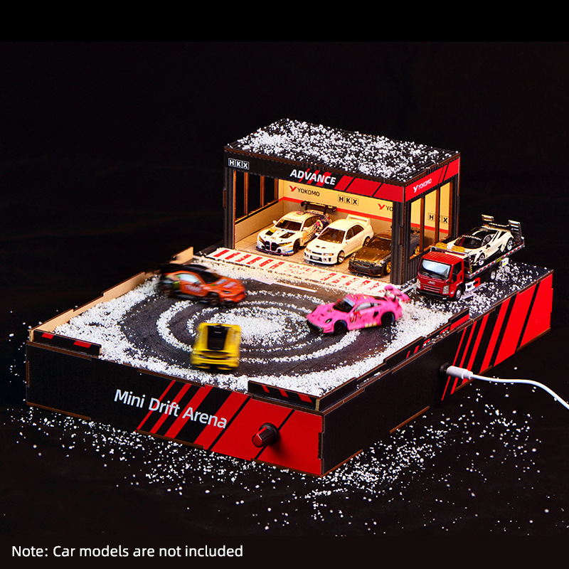 Model Kit Toy - 1:64 Scale DIY Drift Track Diorama