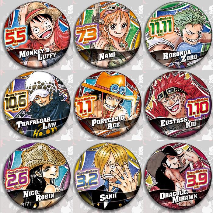 One Piece Anime Badge Pin Set  - đánh giá và giá Model Kit One Piece